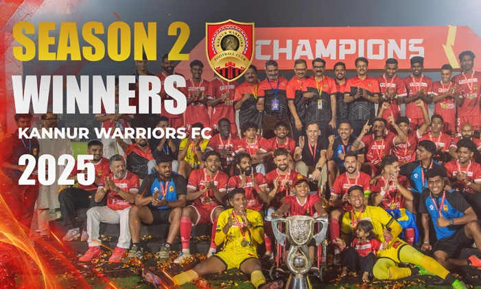 Season 2 Winners - Kannur Warriors FC